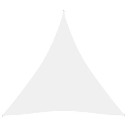 Pânză parasolar, alb, 6x6x6 m, țesătură oxford, triunghiular GartenMobel Dekor
