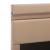 Cadru pat hidraulic ladă LED cappuccino 140 x 200 cm piele eco  GartenMobel Dekor