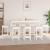 Set mobilier de bar, 9 piese, alb, lemn masiv de pin GartenMobel Dekor