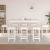 Set mobilier de bar, 9 piese, alb, lemn masiv de pin GartenMobel Dekor