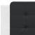 Cadru de pat cu lumini LED alb/negru 90x190 cm piele ecologică GartenMobel Dekor