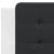 Cadru de pat cu lumini LED alb/negru 90x200 cm piele ecologică GartenMobel Dekor