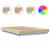 Cadru de pat cu LED stejar sonoma 135x190 cm lemn prelucrat GartenMobel Dekor
