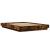 Cadru de pat cu LED stejar fumuriu 135x190 cm lemn prelucrat GartenMobel Dekor