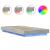 Cadru de pat cu LED, gri beton, 90x190 cm, lemn prelucrat GartenMobel Dekor