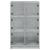 Dulapuri înalte cu uși, gri beton, 68x37x109 cm, lemn prelucrat GartenMobel Dekor