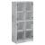 Dulap înalt cu uși, gri beton, 68x37x142 cm, lemn compozit GartenMobel Dekor
