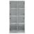 Dulap înalt cu uși, gri beton, 68x37x142 cm, lemn compozit GartenMobel Dekor