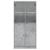 Dulap înalt cu uși, gri beton, 68x37x142 cm, lemn compozit GartenMobel Dekor