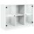 Dulap, alb, 101,5x37x75,5 cm, lemn prelucrat GartenMobel Dekor