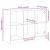 Dulap, alb, 101,5x37x75,5 cm, lemn prelucrat GartenMobel Dekor