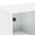 Dulap, alb, 101,5x37x75,5 cm, lemn prelucrat GartenMobel Dekor