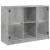 Dulap, gri beton, 102x37x75,5 cm, lemn prelucrat GartenMobel Dekor