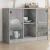 Dulap, gri beton, 102x37x75,5 cm, lemn prelucrat GartenMobel Dekor