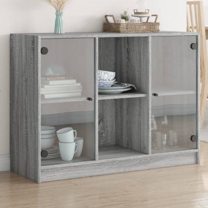 Servantă, gri sonoma, 102x37x75,5 cm, lemn prelucrat GartenMobel Dekor