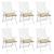 Perne de scaun, 6 buc., bej, 40x40x7 cm, textil oxford GartenMobel Dekor