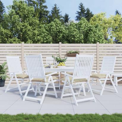 Perne de scaun, 6 buc., bej, 40x40x7 cm, textil oxford GartenMobel Dekor