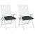 Perne de scaun, 2 buc., negru, 40x40x7 cm, textil oxford GartenMobel Dekor