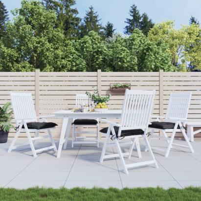 Perne de scaun, 4 buc., negru, 40x40x7 cm, textil oxford GartenMobel Dekor
