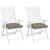 Perne de scaun, 2 buc., gri taupe, 40x40x7 cm, textil oxford GartenMobel Dekor