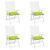 Perne de scaun, 6 buc., verde aprins, 40x40x7 cm, textil oxford GartenMobel Dekor