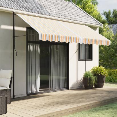 Pânză de rezervă copertină, dungi multicolore, 3,5x2,5 m GartenMobel Dekor