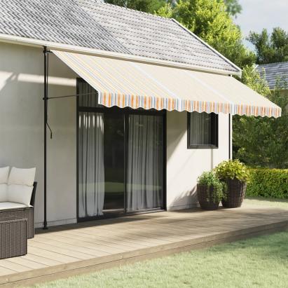 Pânză de rezervă copertină, dungi multicolore, 4,5x3 m GartenMobel Dekor