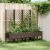Jardinieră de grădină cu spalier, maro, 160x40x142 cm, PP GartenMobel Dekor