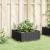 Jardinieră de grădină cu țăruși, negru, 42,5x42,5x28,5 cm, PP GartenMobel Dekor