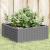 Jardinieră grădină cu țăruși, gri deschis, 42,5x42,5x28,5 cm PP GartenMobel Dekor