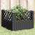 Jardinieră de grădină cu spalier, negru, 43,5x43,5x43,5 cm, PP GartenMobel Dekor