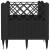 Jardinieră de grădină cu spalier, negru, 43,5x43,5x43,5 cm, PP GartenMobel Dekor