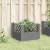 Jardinieră grădină cu țăruși gri deschis, 43,5x43,5x43,5 cm, PP GartenMobel Dekor