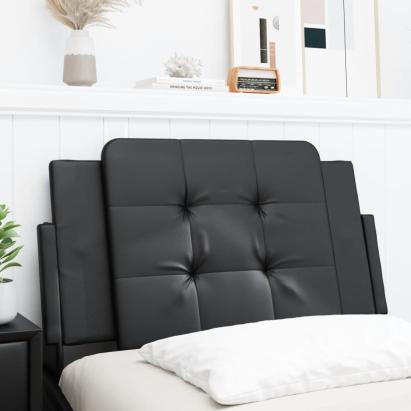 Pernă pentru tăblie pat, negru, 80 cm, piele artificială GartenMobel Dekor