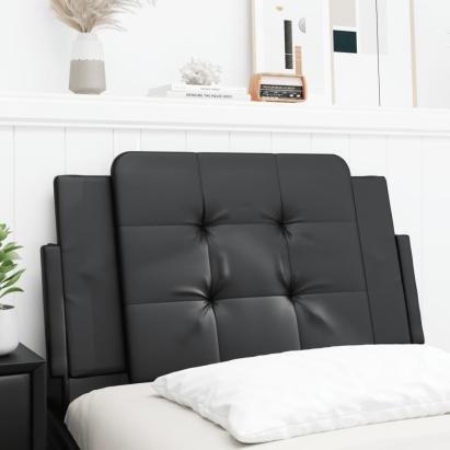 Pernă pentru tăblie pat, negru, 90 cm, piele artificială GartenMobel Dekor