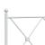 Cadru de pat din metal cu tăblie, alb, 107x203 cm GartenMobel Dekor