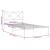 Cadru de pat din metal cu tăblie, alb, 107x203 cm GartenMobel Dekor