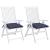 Perne de scaun 2 buc. bleumarin 40x40x7 cm textil oxford GartenMobel Dekor