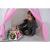 Cort de joaca pentru copii, cu lampi rotunde, husa tip geanta, roz si alb, 130x90x126 cm, Kruzzel GartenVIP DiyLine
