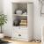 Bibliotecă VIGO, alb, 60x35x114,5 cm, lemn masiv de pin GartenMobel Dekor