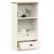 Bibliotecă VIGO, alb, 60x35x114,5 cm, lemn masiv de pin GartenMobel Dekor