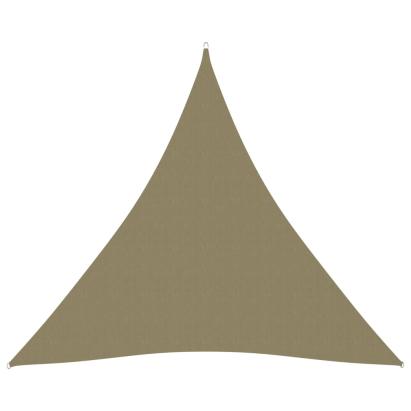 Parasolar, bej, 3x3x3 m, țesătură oxford, triunghiular GartenMobel Dekor
