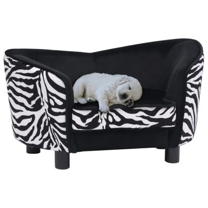 Canapea pentru câini, negru, 68 x 38 x 38 cm, pluș GartenMobel Dekor