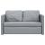 Canapea extensibilă 2 în 1, gri deschis, 112x174x55 cm, textil GartenMobel Dekor