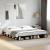 Cadru de pat, negru, 200x200 cm, lemn prelucrat GartenMobel Dekor