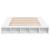 Cadru de pat, alb, 150x200 cm, lemn prelucrat GartenMobel Dekor