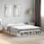 Cadru de pat, alb, 150x200 cm, lemn prelucrat GartenMobel Dekor