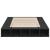 Cadru de pat, negru, 120x200 cm, lemn prelucrat GartenMobel Dekor