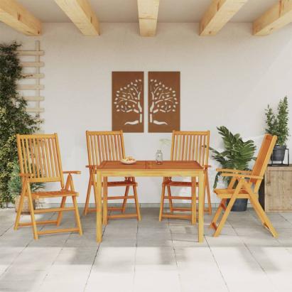 Set mobilier de grădină, 5 piese, lemn masiv de acacia GartenMobel Dekor