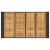 Masă grădină blat din lemn acacia negru 145x80x110 cm poliratan GartenMobel Dekor